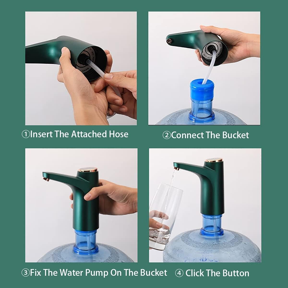 Water Bottle Switch Pump Electric Automatic Universal Dispenser 5 Gallon USB
