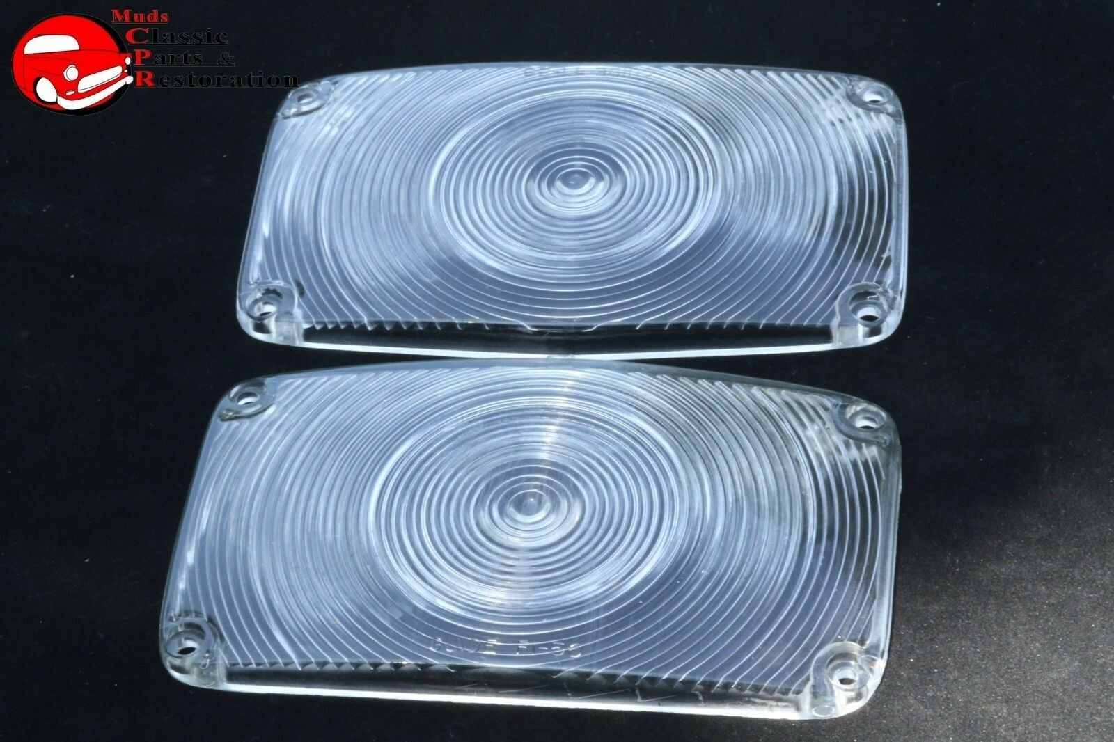 1956 Chevy Passenger Car Park Light Lamp Lenses Pair New Bel Air Sedan 210 150