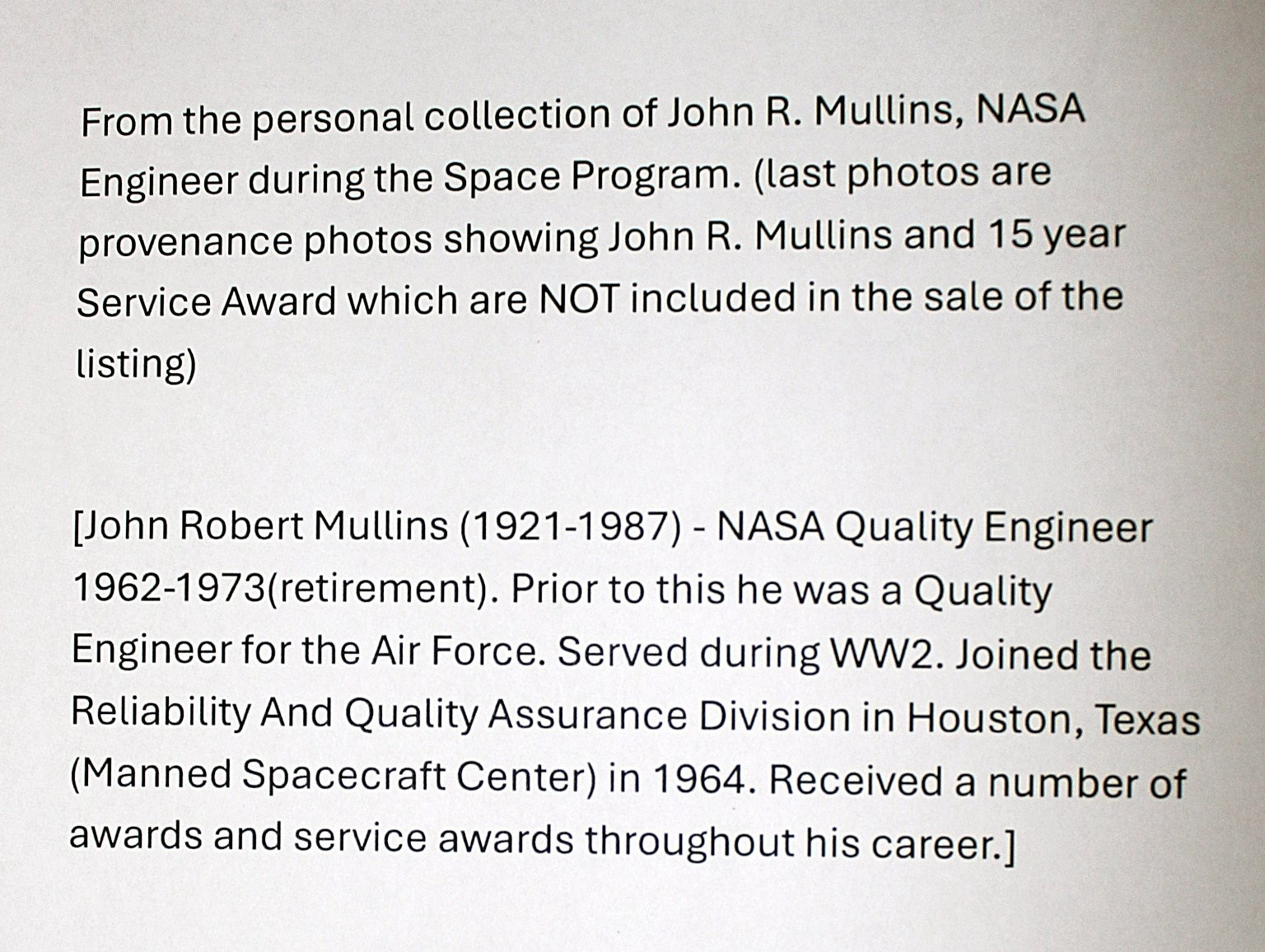 NASA Quality Requirements NPC 200-4 Technical Manual Apollo Space 1964