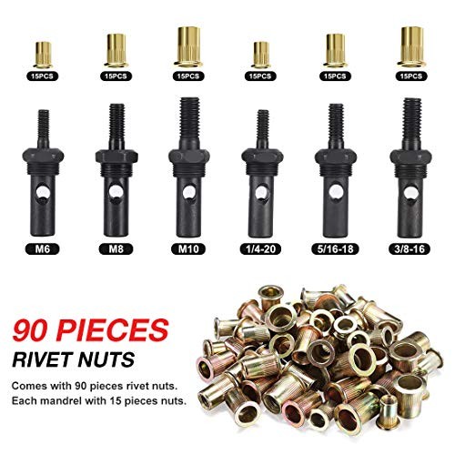 Professional Hand Rivet Nut Setter 14" Tool Kit