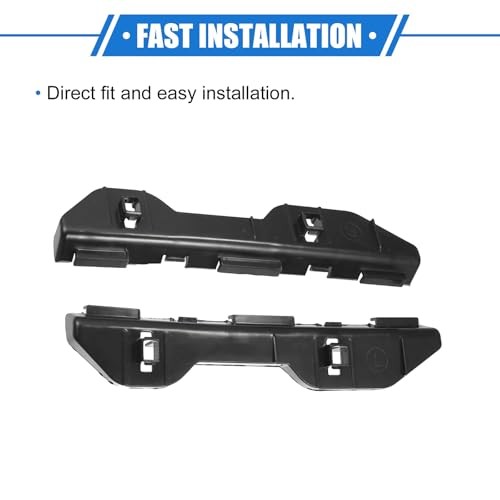 Rear Bumper Fender Bracket Pair 2003-2007 Support Durable Black Plastic Left &