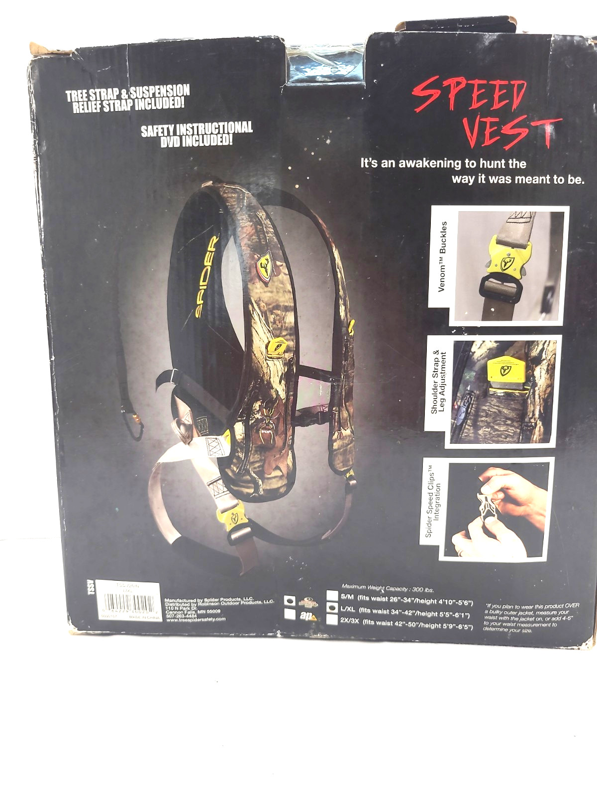 Tree Spider Hands Free Descent System Livewire L/XL Wgt Range 200-300lbs Live30