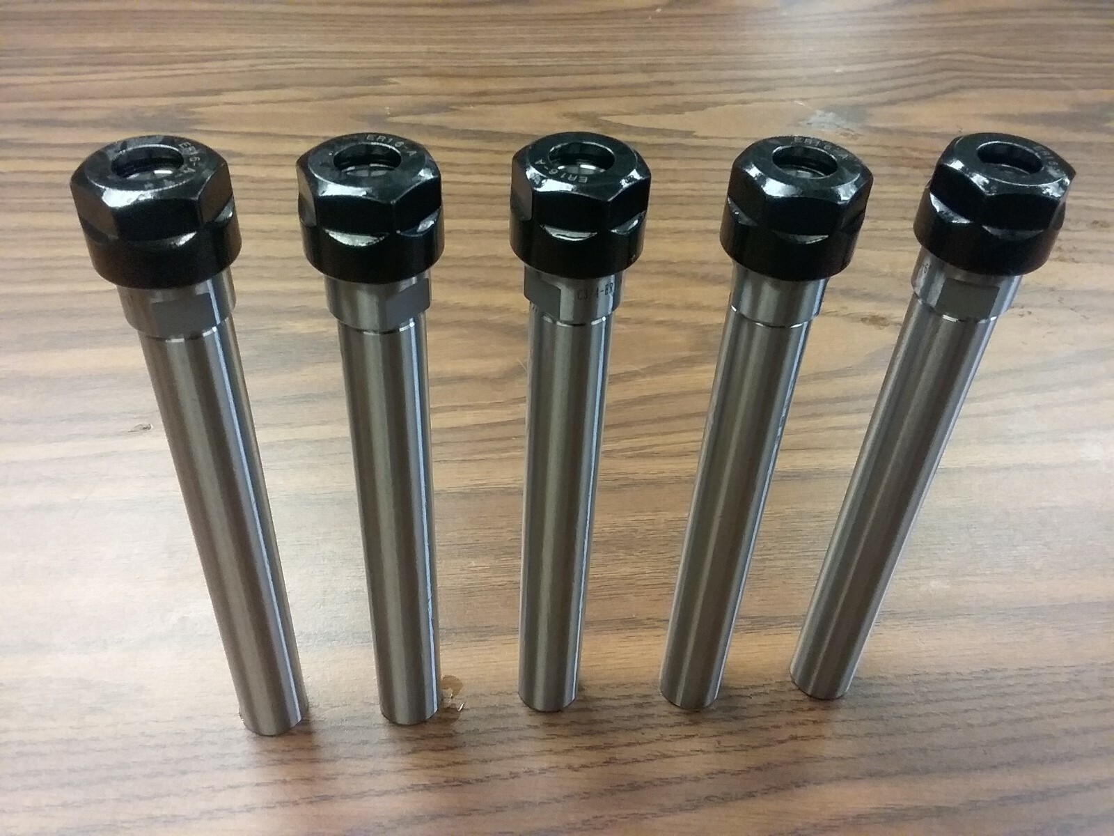 ER16 COLLET CHUCKS 3/4" x 6" W. STRAIGHT SHANK 5pcs-#ER16-CK346 Tool Holder Set