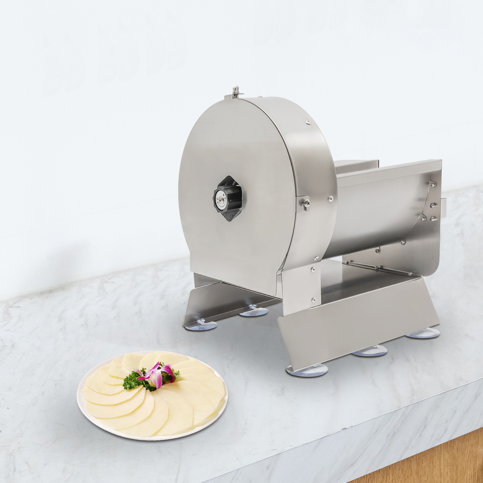 Electric Vegetable Slicer Stainless Steel Manual Hand Crank for Fruits Potatoes