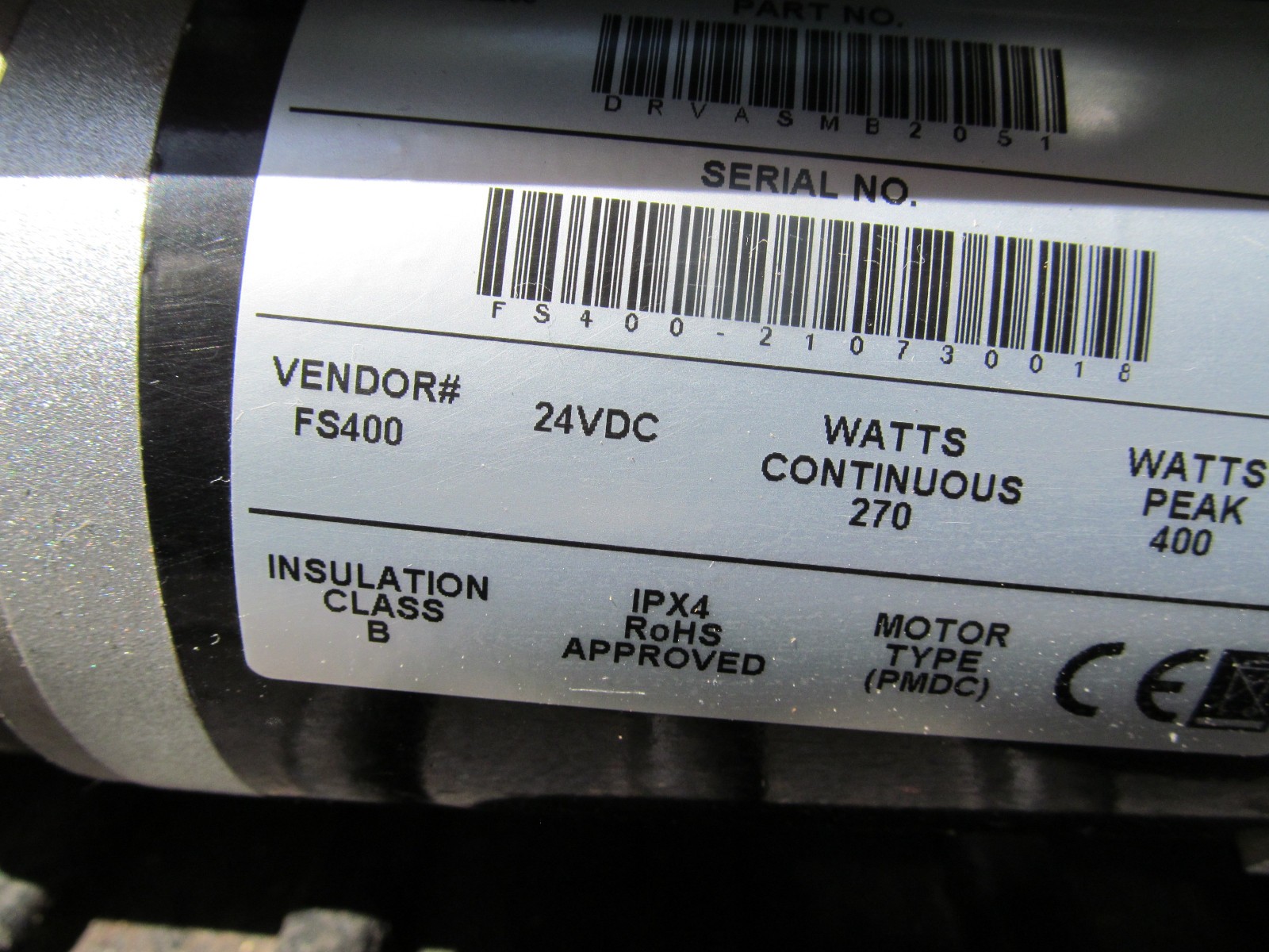 Motor Assembly from Pride Victory 10 Scooter