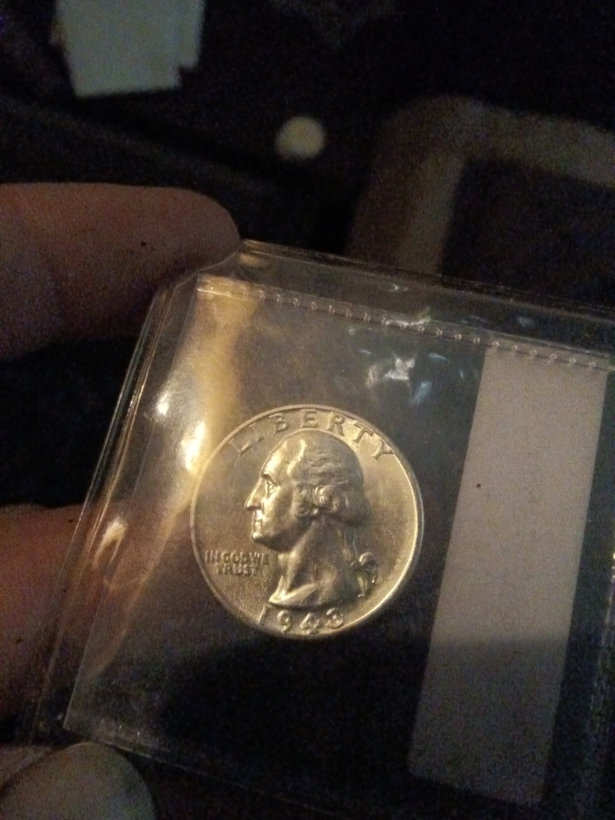 1943 Silver Washington Quarter - Double Die Obverse