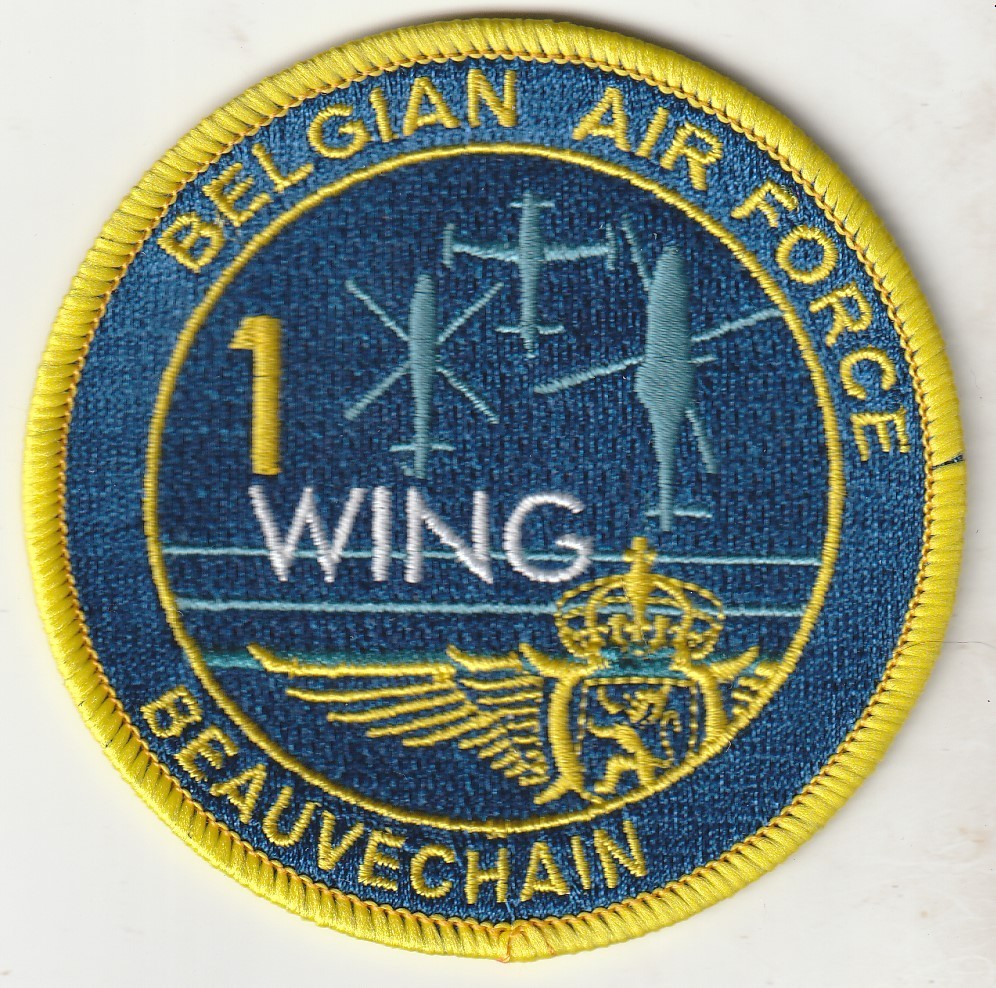 Belgian air force 1 WING Beauvechain patch