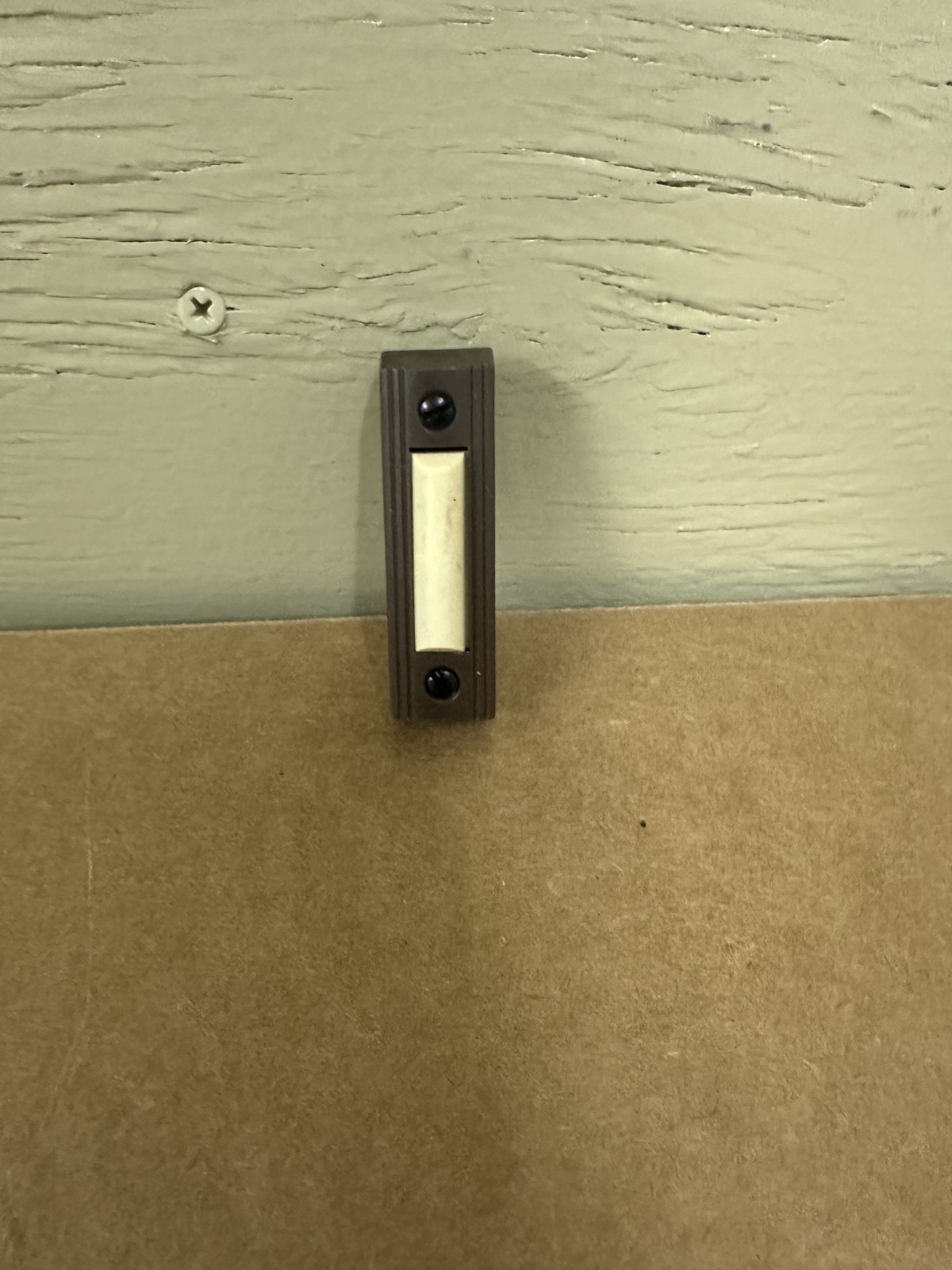 NuTone PB-11 PB-11G Pacesetter Doorbell Push Button Brown Lit Lighted 2.5x.75