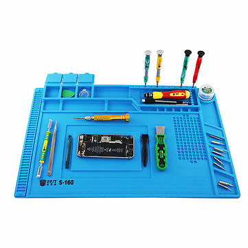 Silicone Soldering Repair Station Magnetic Heat Insulated Pad/Platform, 45x30cm