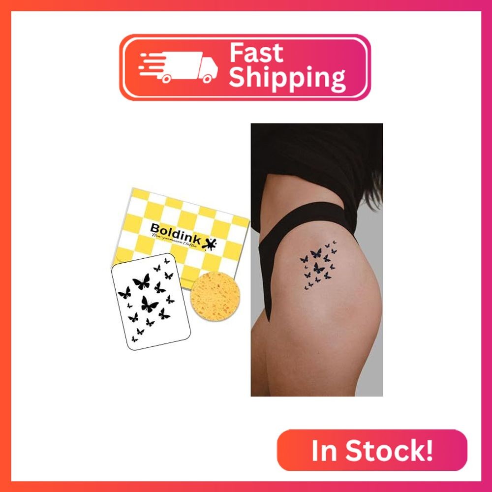 Boldink Temporary Tattoos,Semi Permanent Tattoos,15 Days Long Lasting Tattoo Sti