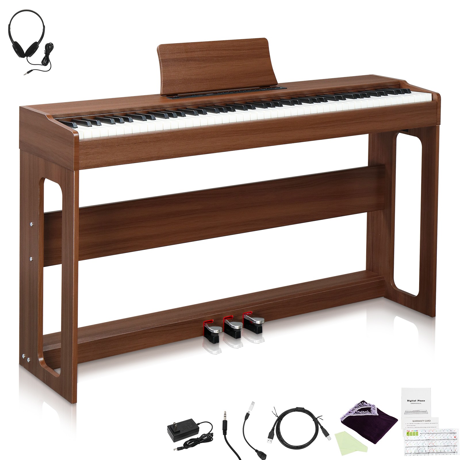 GDP-104 88 Keys Full Weighted Keyboards Digital Piano with Furniture Stand