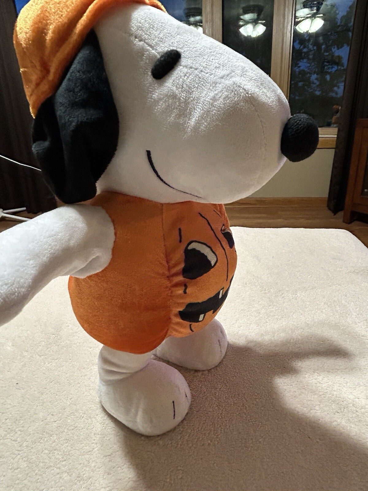 Peanuts - Snoopy Side Stepper Pumpkin Dancing Plush Halloween | Gemmy 2019