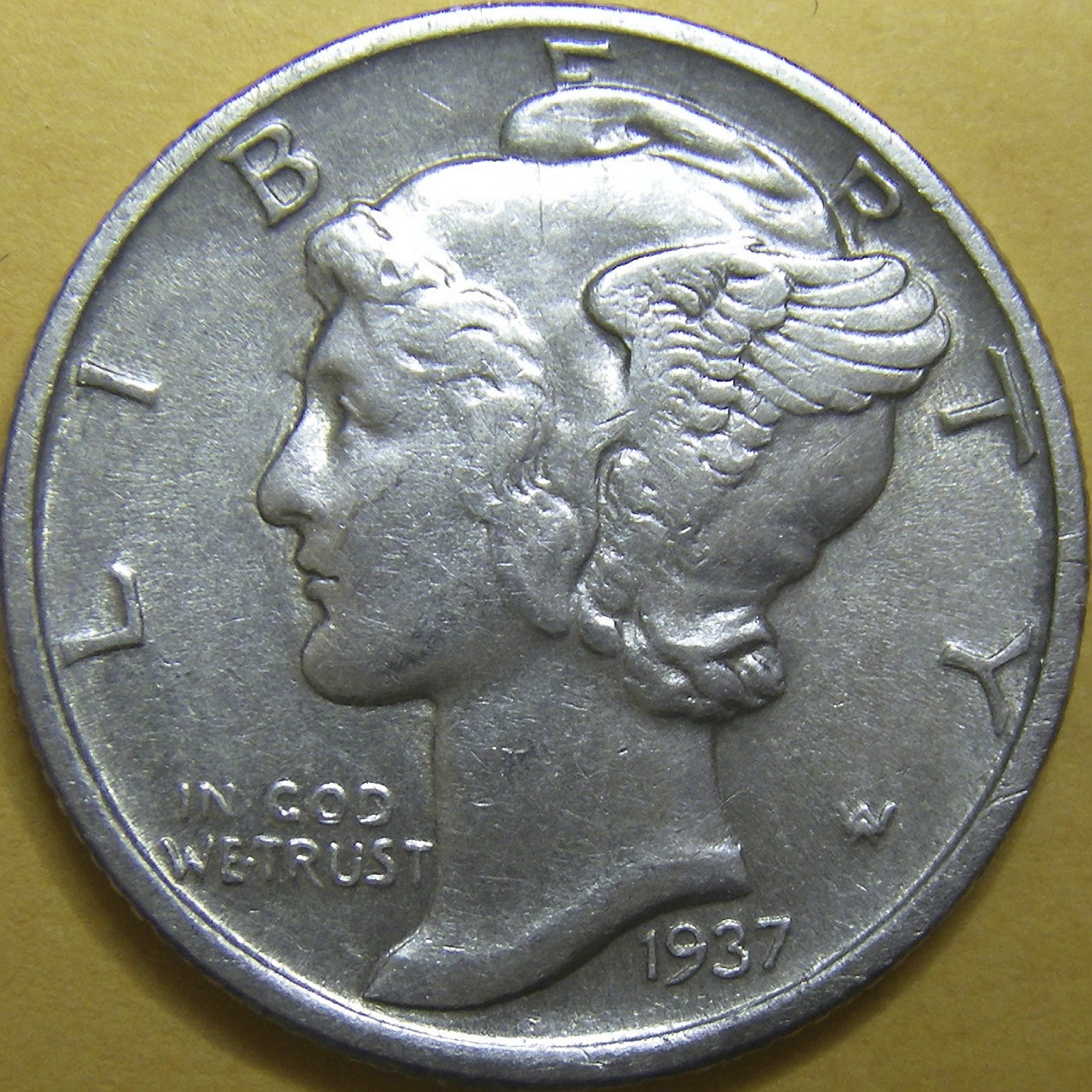 1937 Mercury Dime - 90% Silver