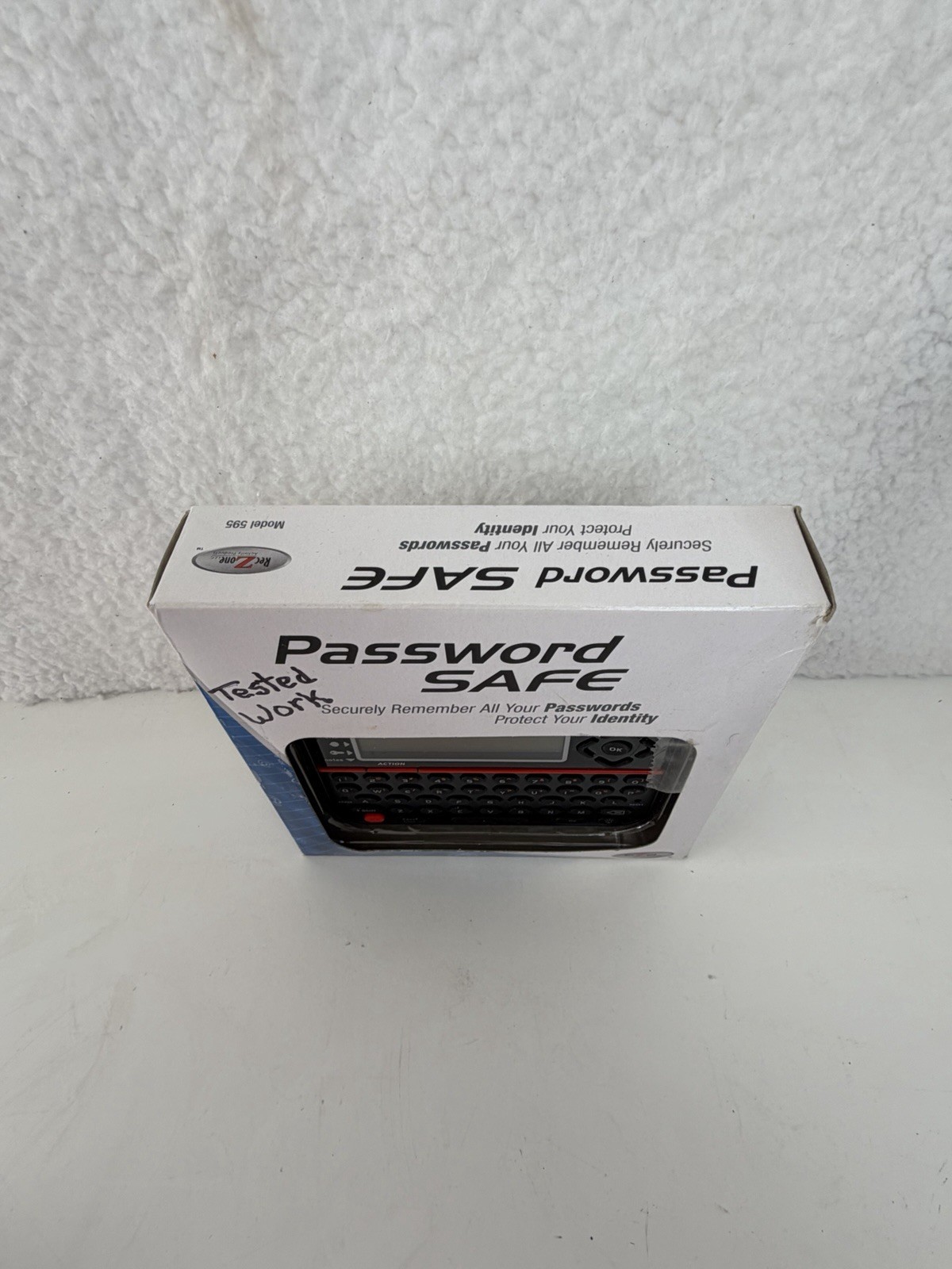 RecZone Password Safe Model 595 Digital Organizer Vault Stores Logins Securely