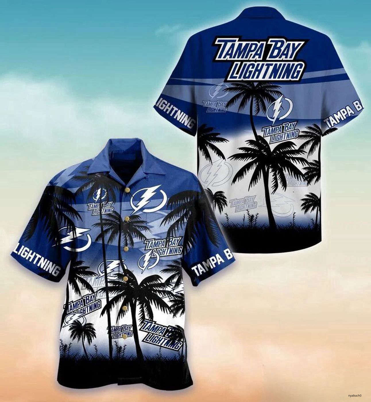 Tampa Bay Lightning Electric Tropics Hawaiian Shirt Aloha Beach Shirt Summer