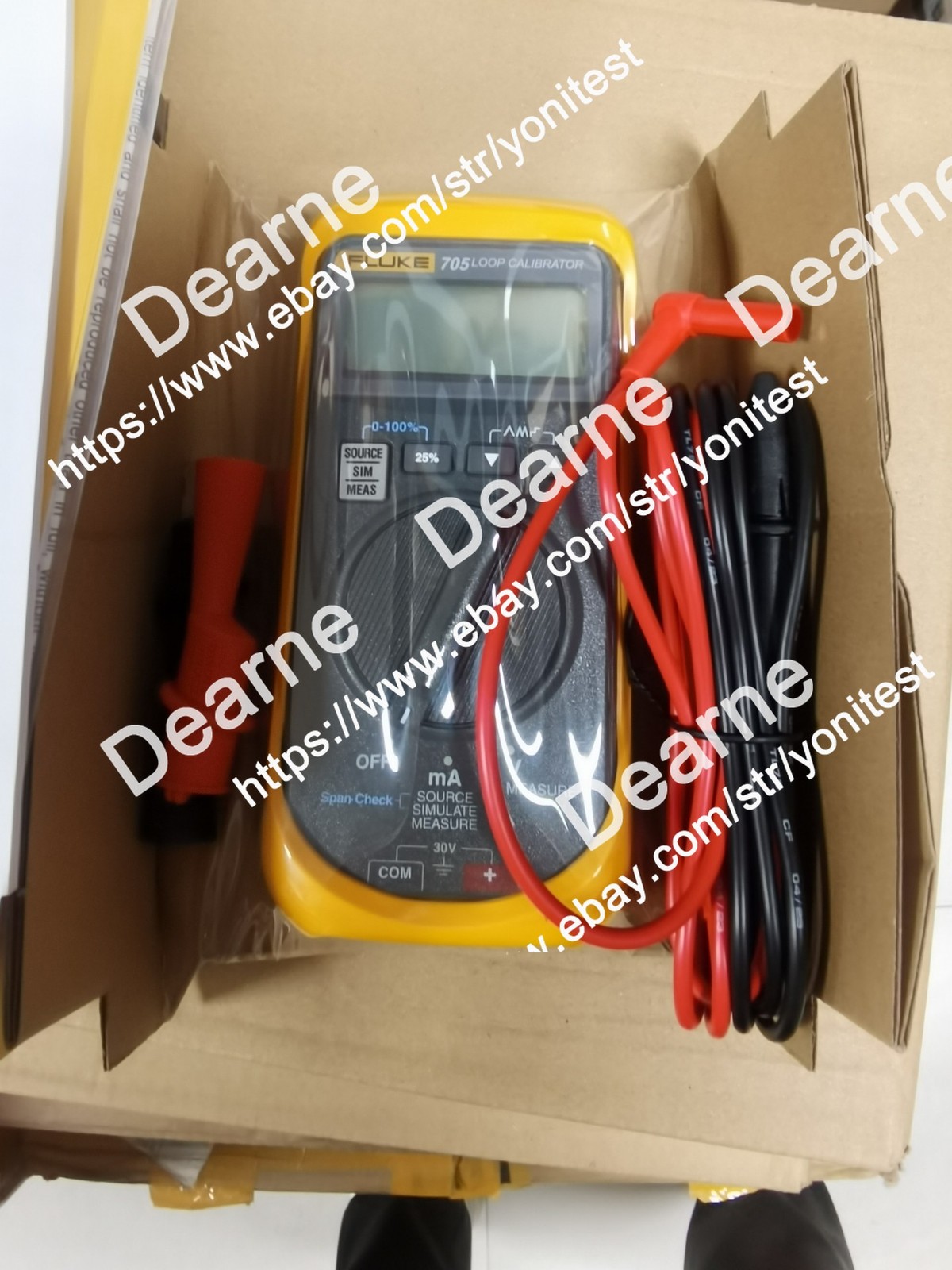 NEW FLUKE 705 LOOP CALIBRATOR SOURCE SIMULATE OR MEASURE DHL or FedEx