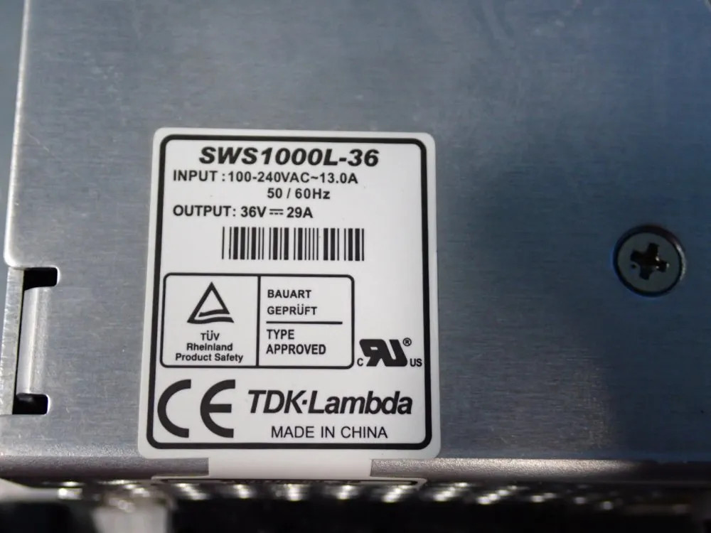 TDK-LAMBDA POWER SUPPLY ASSEMBLY SWS1000L-36