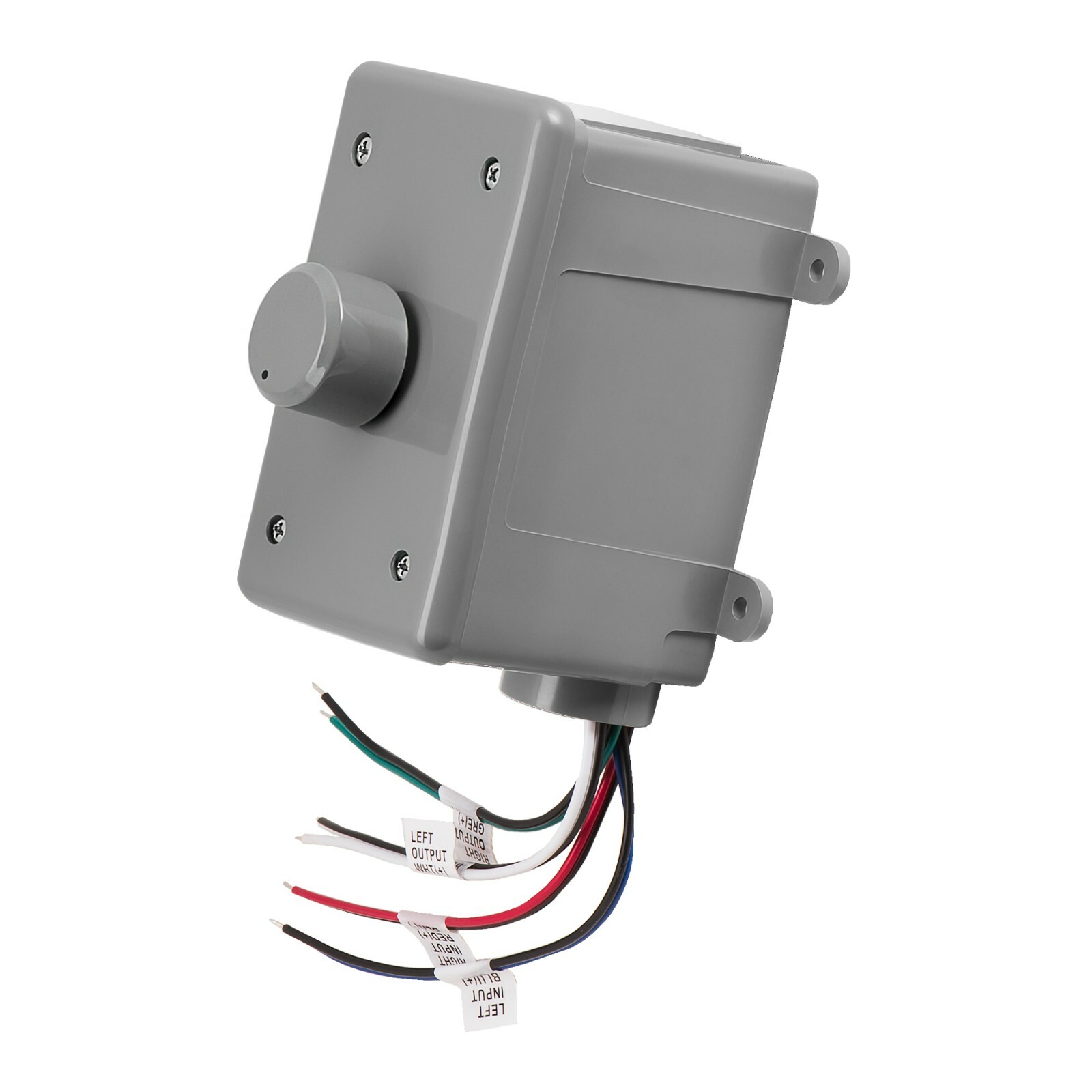 100W Grey Outdoor Volume Control Impedance Matching Rotary Knob In Wall OVC100