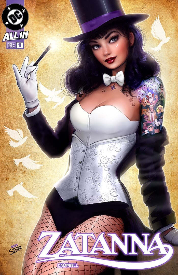 ZATANNA #1 NATHAN SZERDY EXCLUSIVE COMICS TATTOO TRADE VARIANT LTD DC COMICS