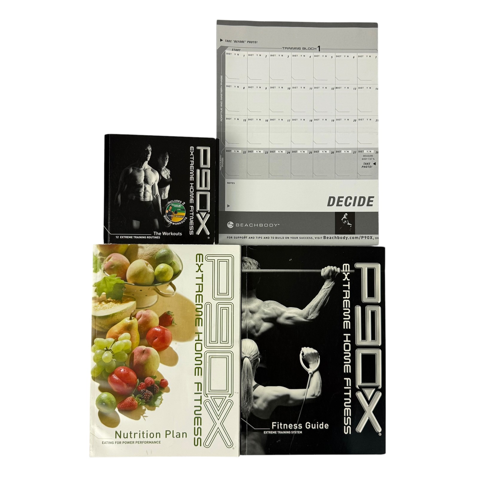 P90X Extreme Home Fitness 12 DVD Set with Nutrition Plan, Fitness Guide