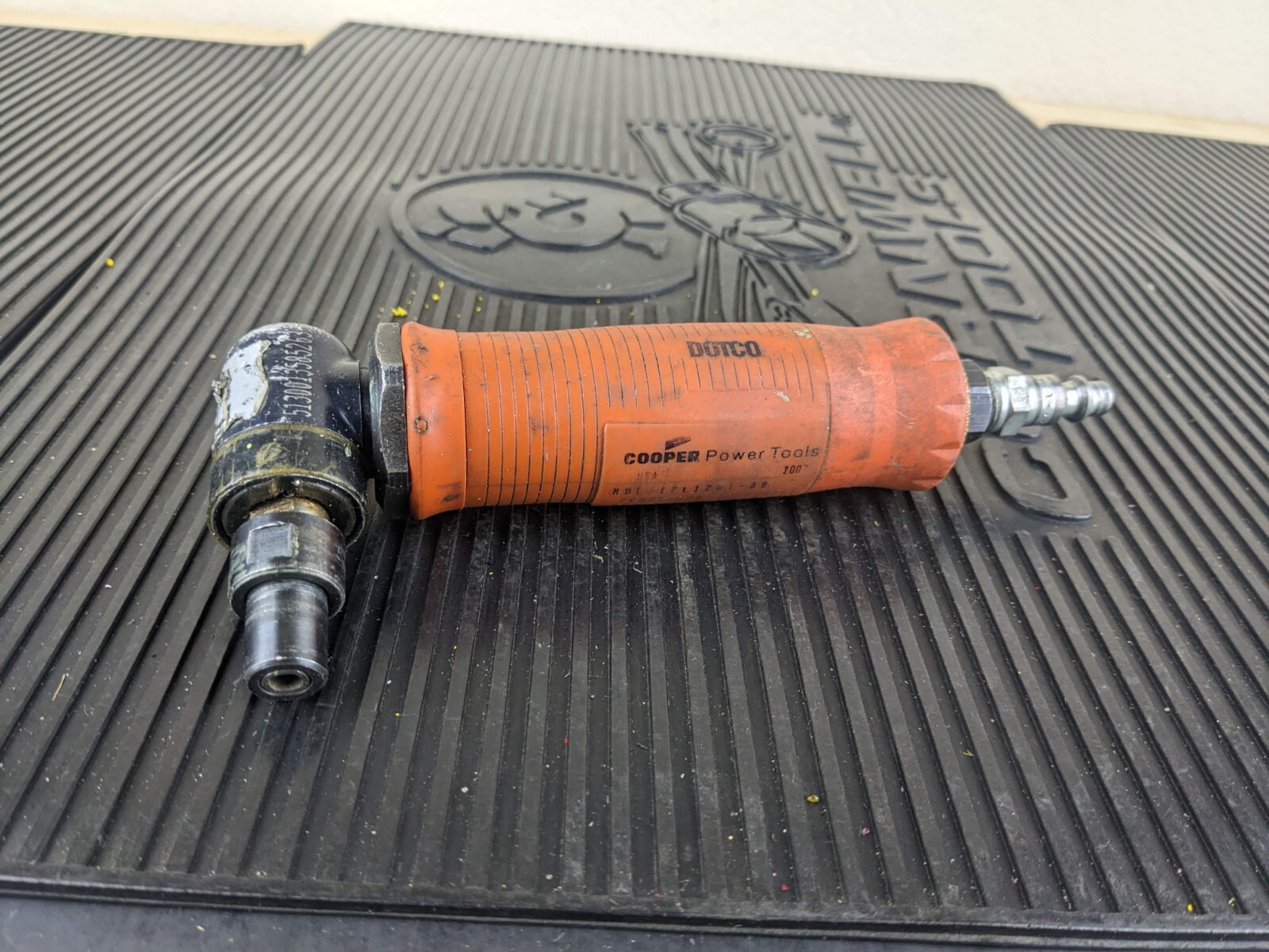 #au706 DOTCO 12L1281-36 20,000 RPM 90deg DIE GRINDER AIR FLOW ADJUST AIRCRAFT