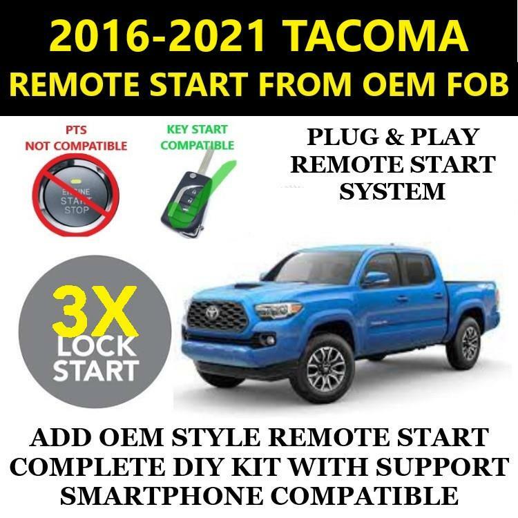 Plug & Play Remote Start 2017 TOYOTA TACOMA Key Start