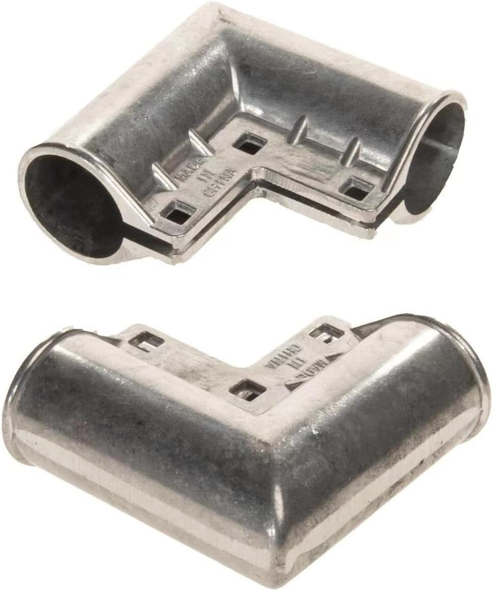 4pcs Aluminum Gate Corners Chain Link Fence Gate Elbows for 1-3/8" Diameter Pipe