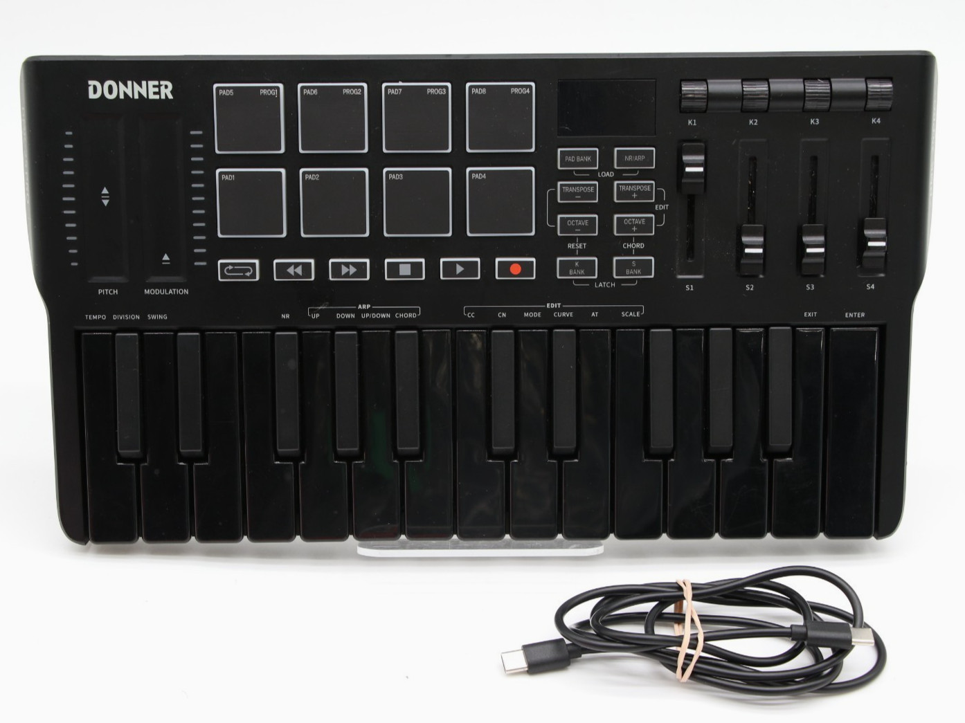 Donner DMK-25 Pro MIDI Keyboard Controller - Black