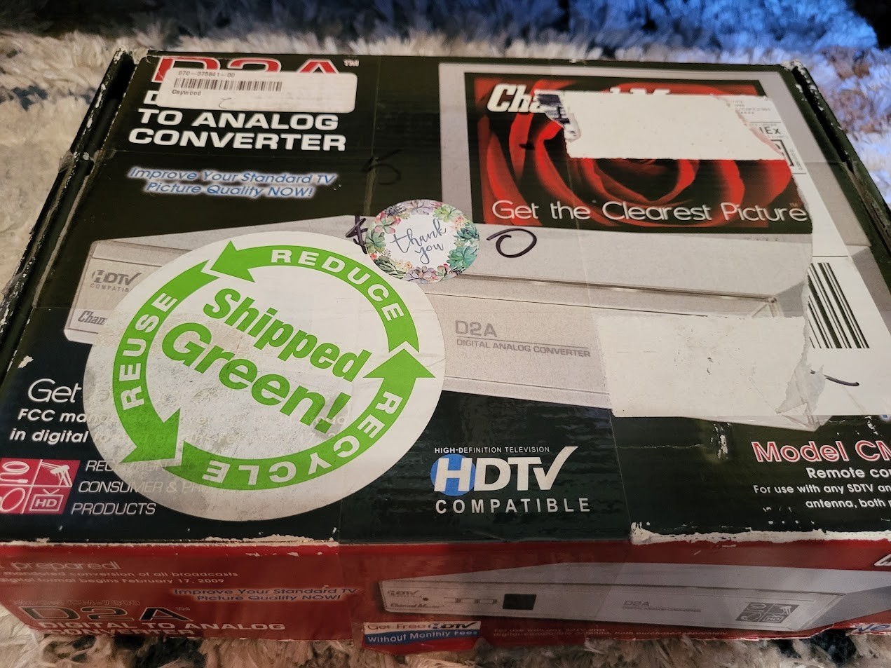 Channel Master CM-7000 D2A Digital Analog Converter Box with Original Box