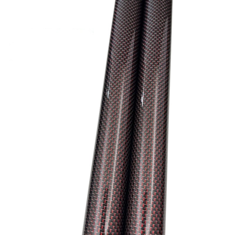 Gold Wire Red 3K Carbon Fiber Tube 6 8 10 12 16 18 20 30 34mm Carbon Fiber Tube