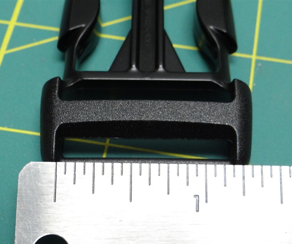Black Plastic Buckle Dual Adjustable Side Squeeze 30mm Multiple Quantities