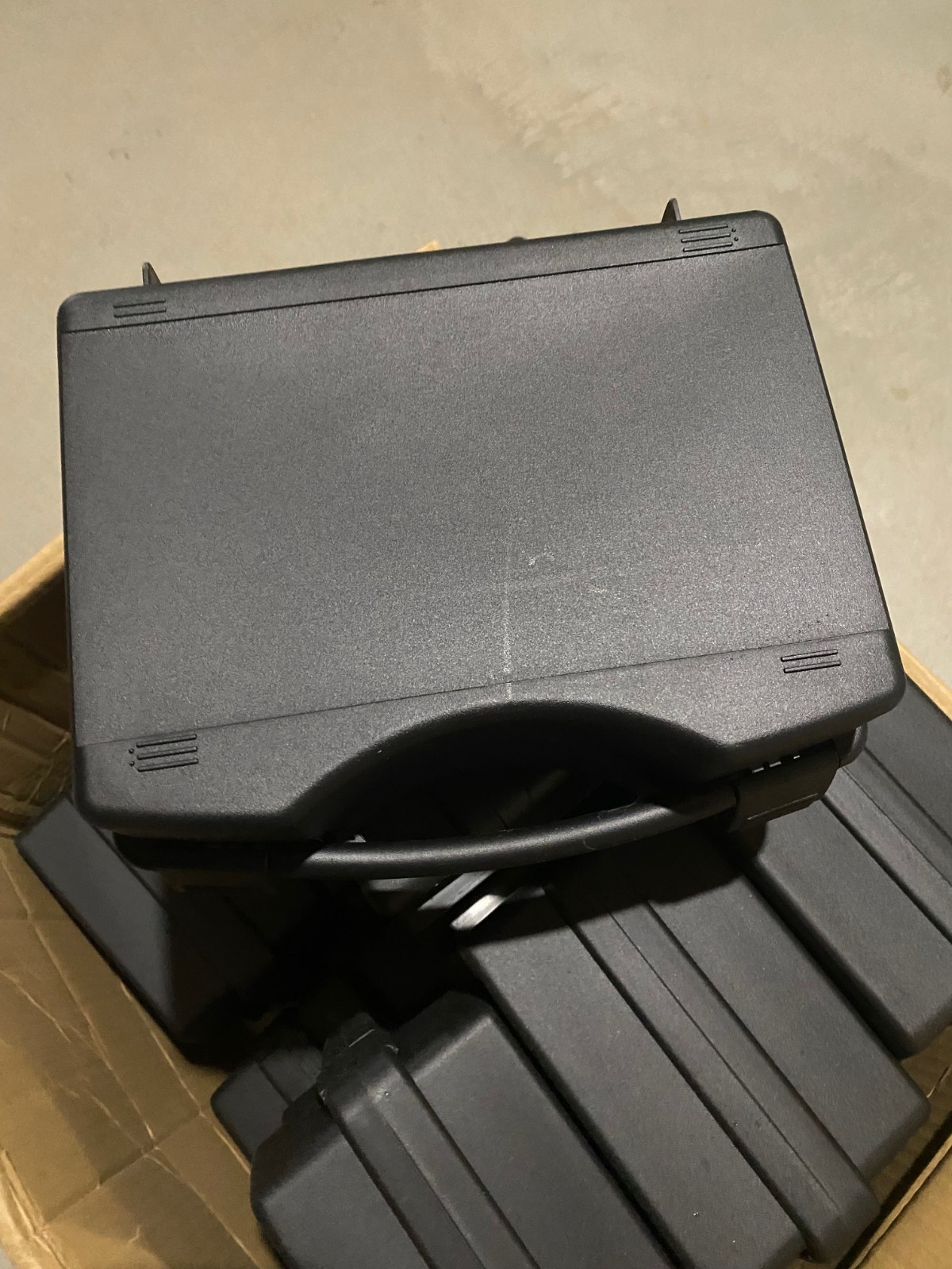 Carrying Cases Lockable Storage for Home or Travel, Heavy-Duty Lot  of 12