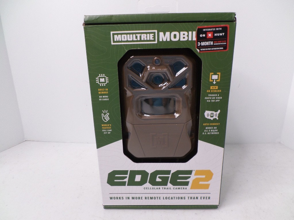 Moultrie Mobile Edge 2 Cellular Trail Camera New 100' Detection w/ Tree Strap