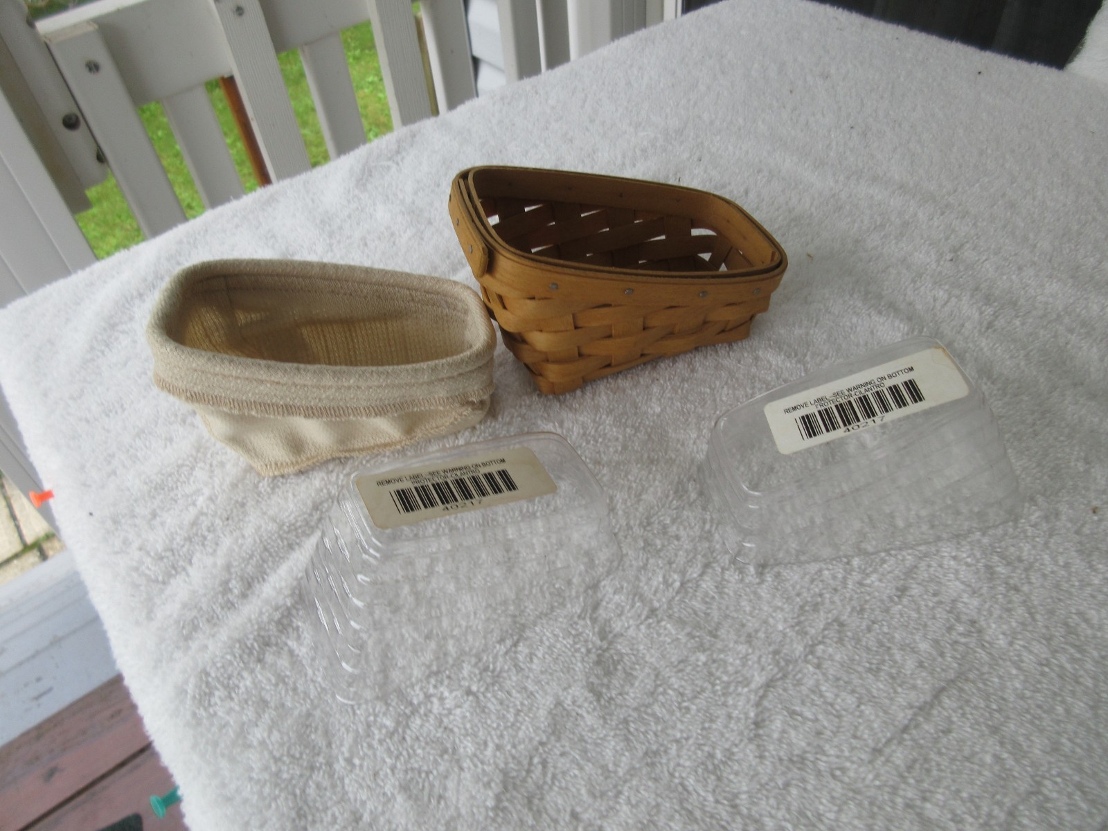QUALITY~~Longaberger 2003 Cilantro Basket Set ~~USA~~CLEAN!!!