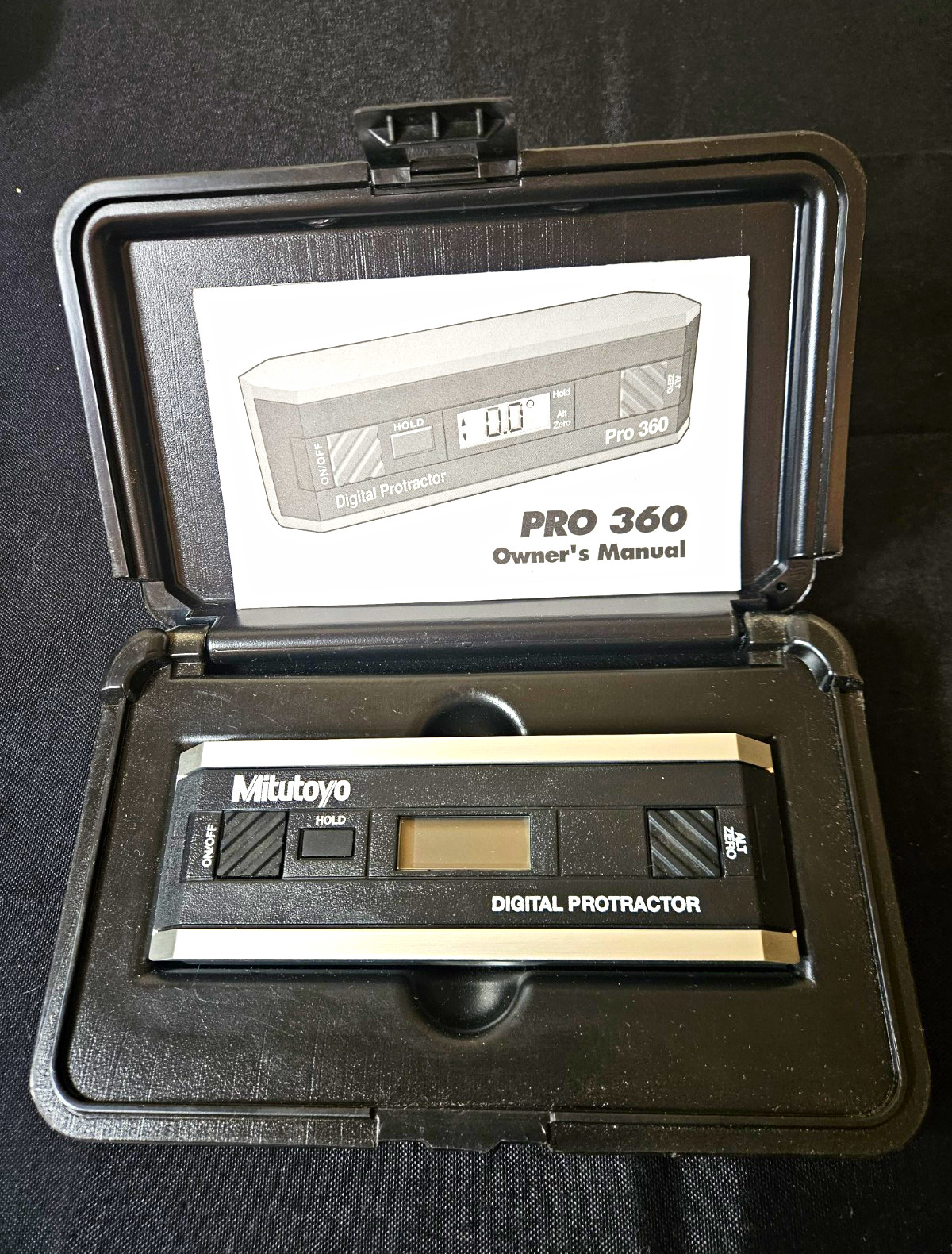 Mitutoyo Pro 360 Digital Protractor 950-315 0-360° w/ Case Manual