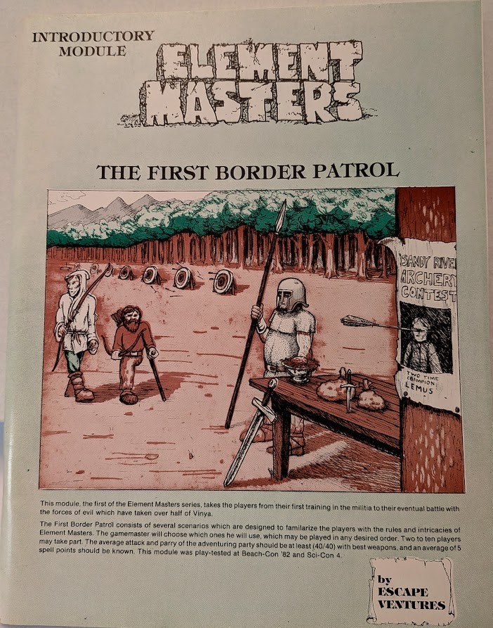 Escape Ventures Fantasy RPG First Border Patrol VG