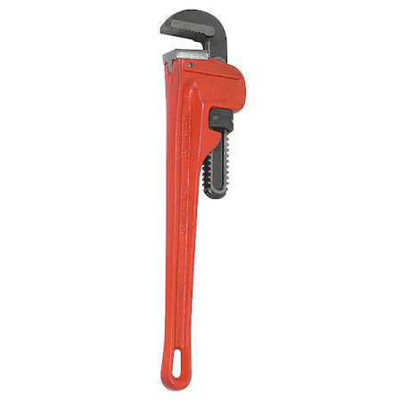 Westward 3Ly99 14 In L 2 In Cap. Cast Iron Straight Pipe Wrench