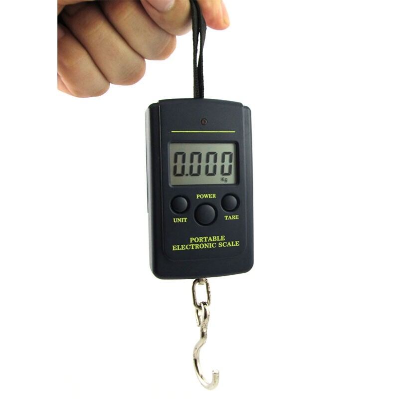 40kg 88lb Portable Digital Hanging Fishing Weighing Scale Travel Luggage Scales