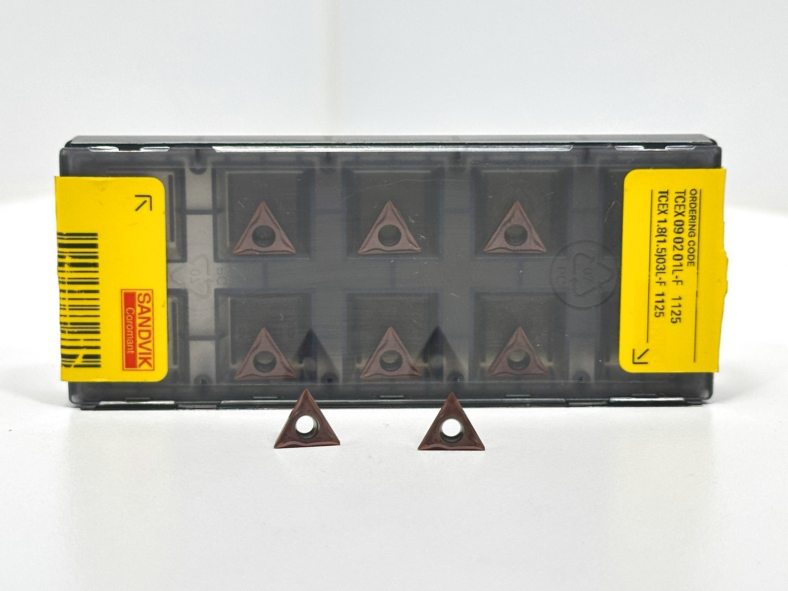 Sandvik TCEX 09 02 01L-F TCEX 1.8(1.5)03L-F New Carbide Inserts Grade 1125 pcs