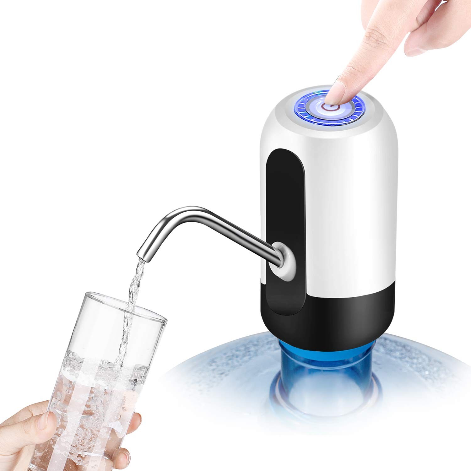 Flexzion Water Bottle Dispenser for 5/6 Gallon Jugs, Detachable Electric Cold...