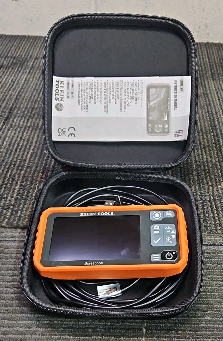 Klein Tools ET17T Utility Borescope with Case