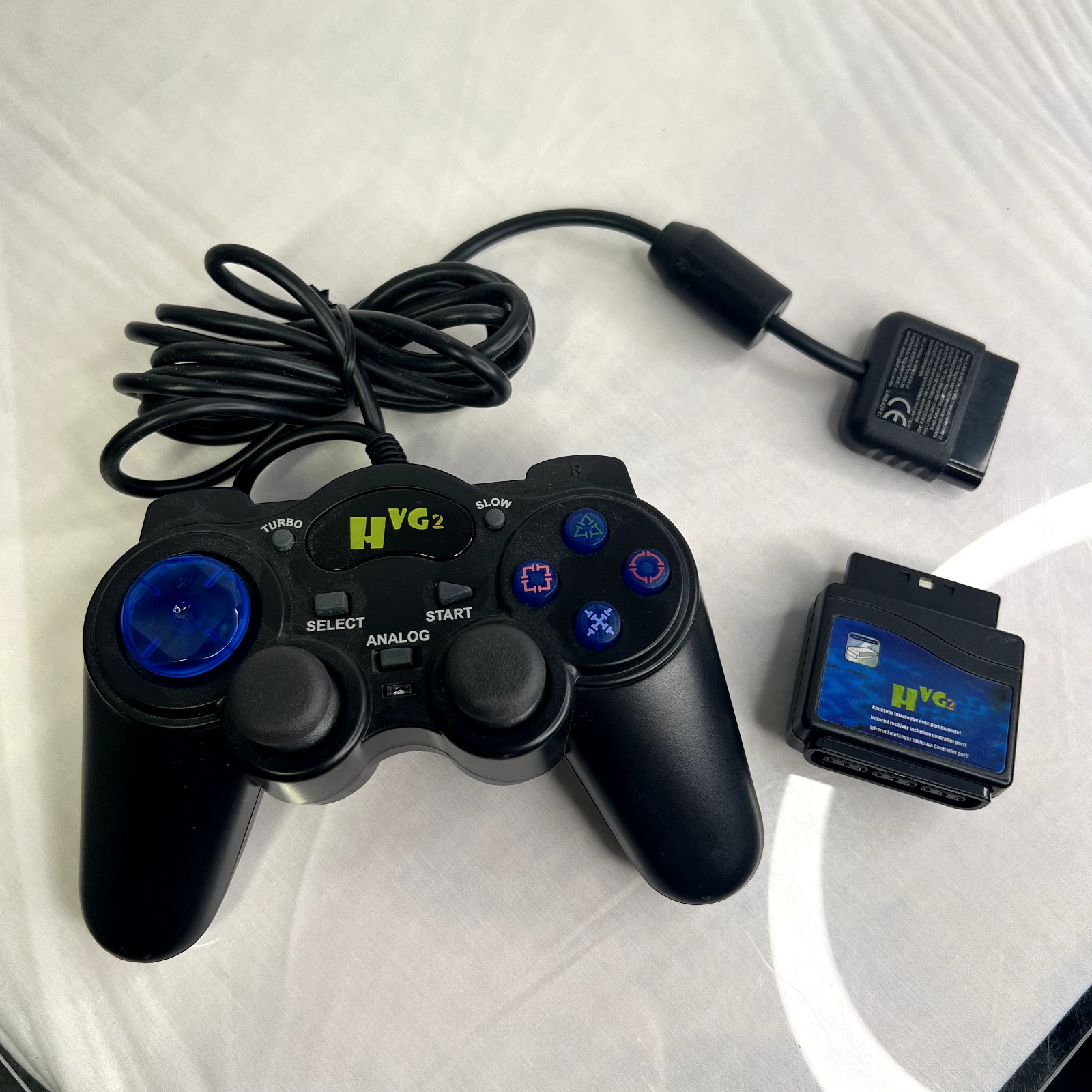 Playstation Controller HVG2 W/ Adapter Tested