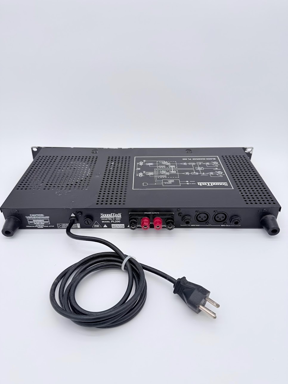 SoundTech Professional Audio PL200 Reference Amplifier 1U Sound Tech Late 90s