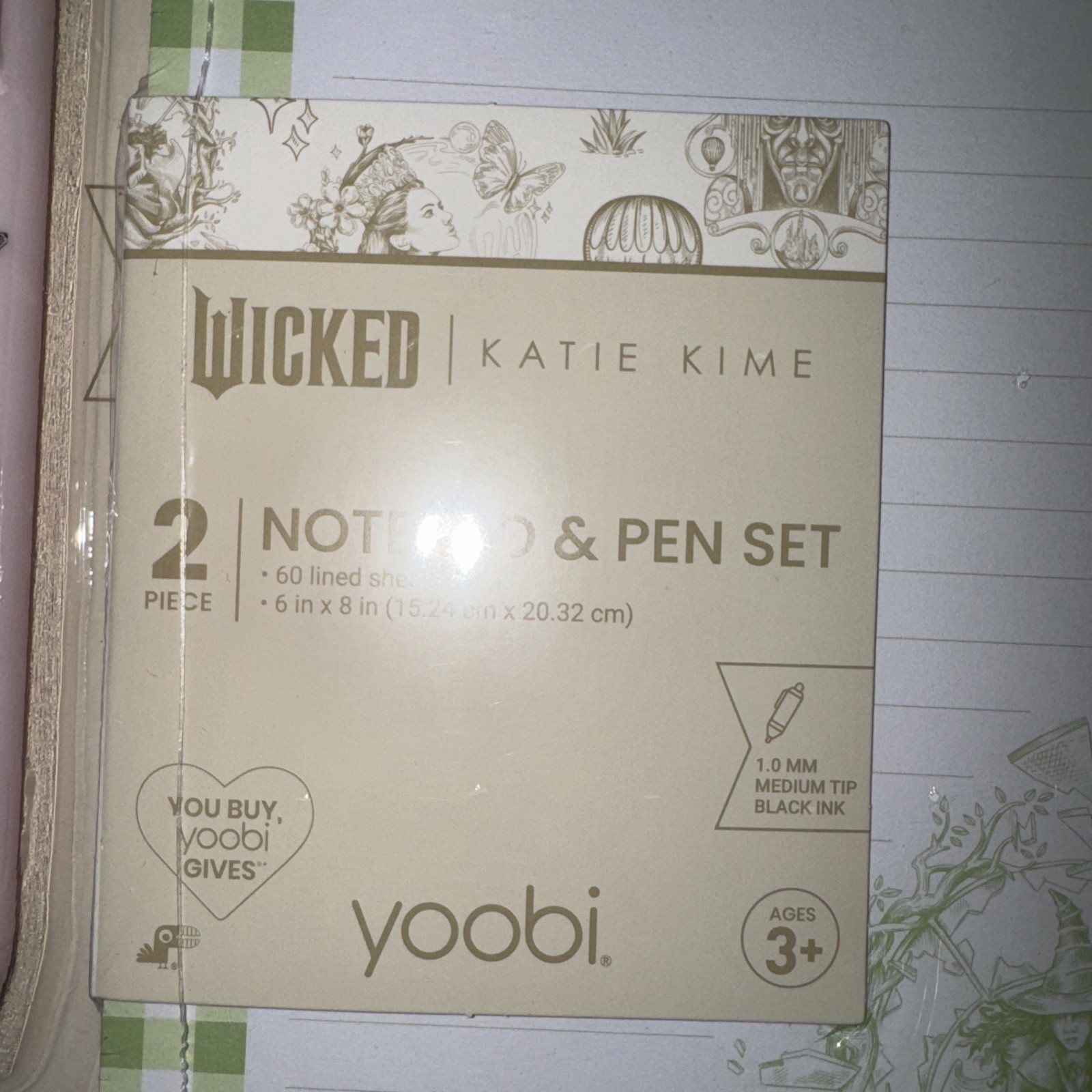 Wicked Katie Kime Notepad/pen And Pens Set