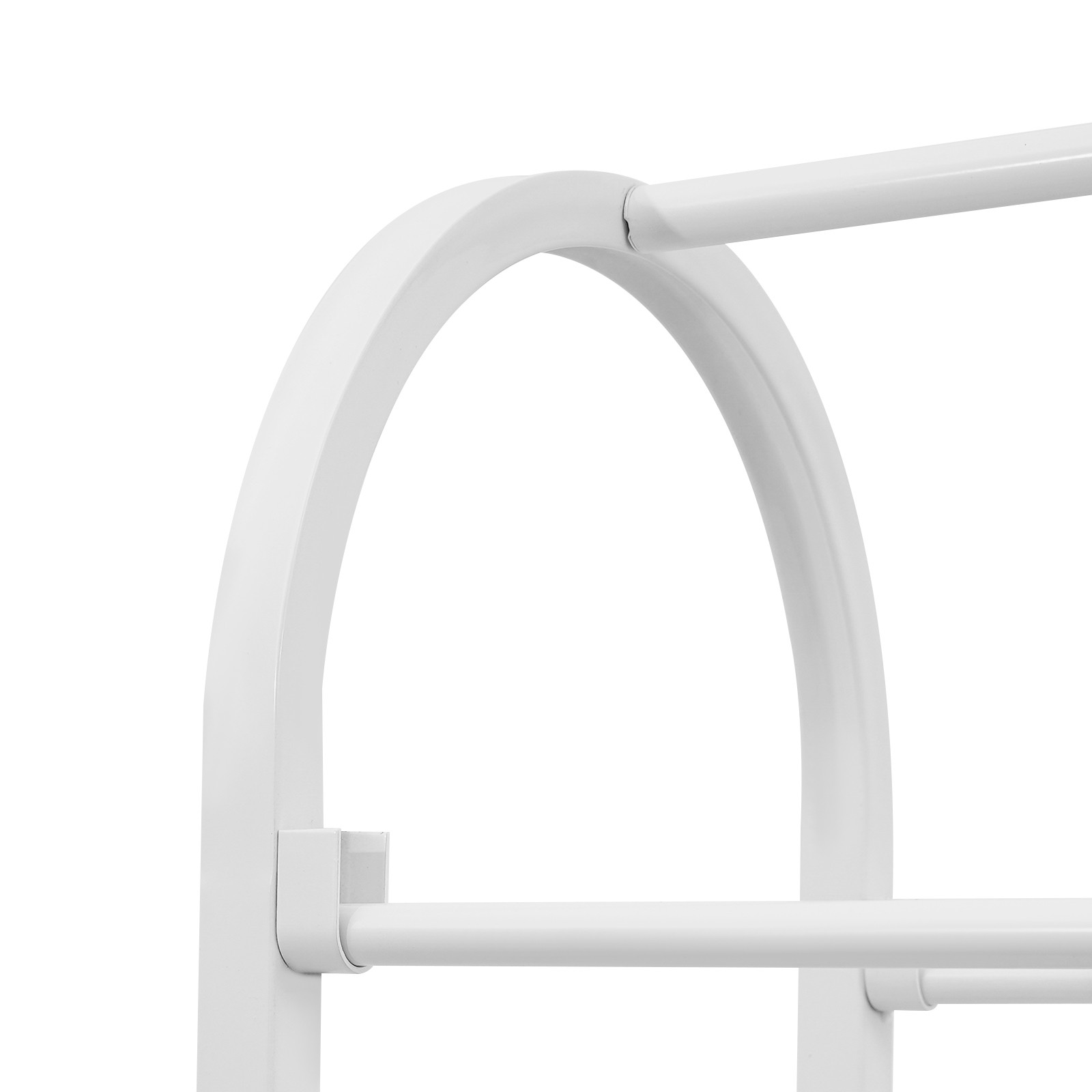 Double-Sided Ribbon Holder, White Ribbon Organizer, Ribbon Storage Display Rack