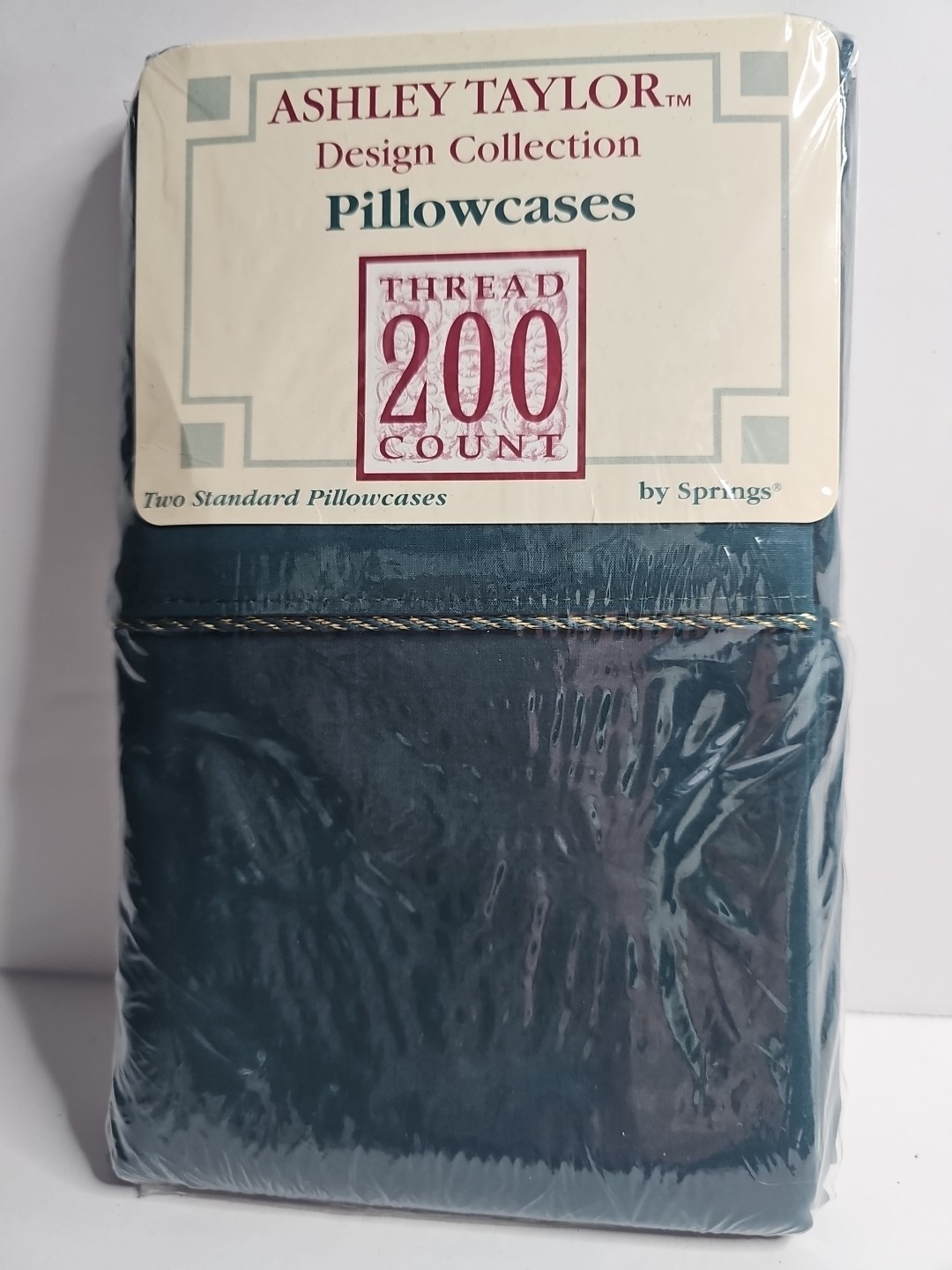 Ashley Taylor STANDARD Pillowcase Set 2 Piece Evergreen 200 Thread Count Green