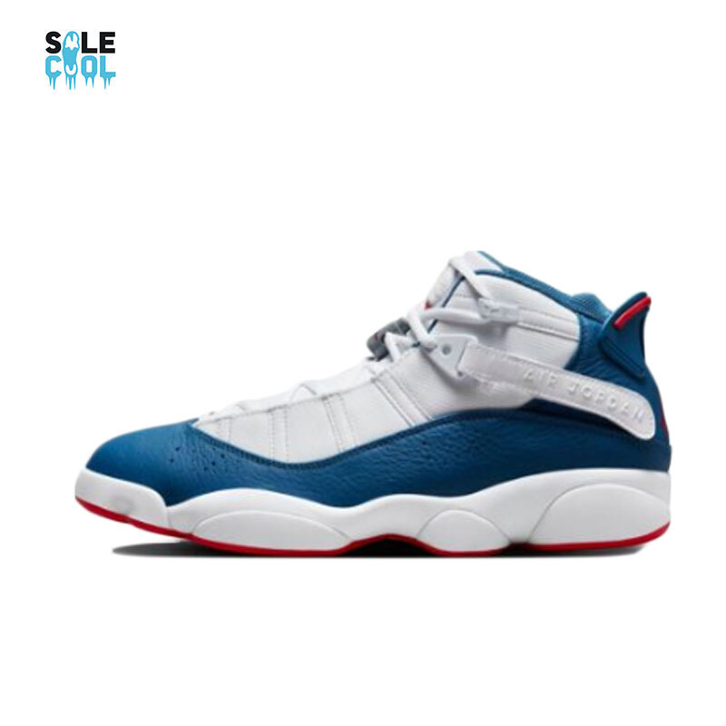 Nike Air Jordan 6 Rings Shoes True Blue Red White Men's Shoes 322992-140