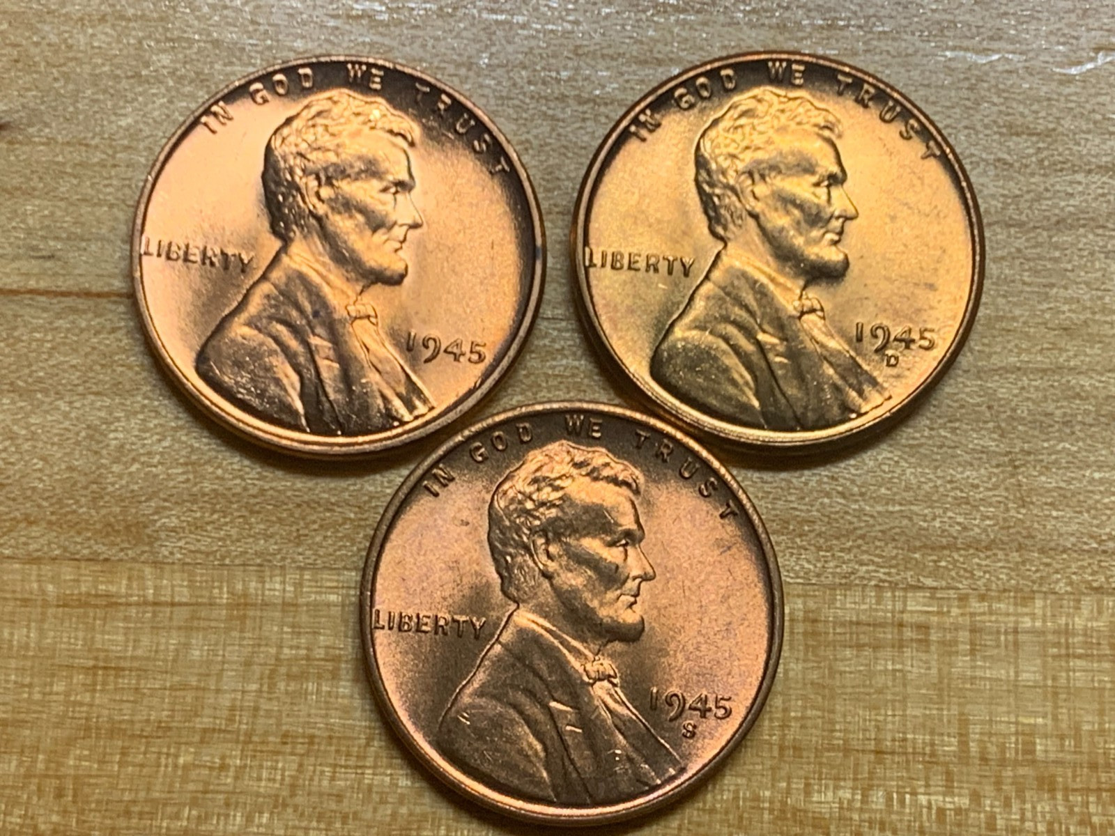 1945 PDS Lincoln Wheat Cent BU