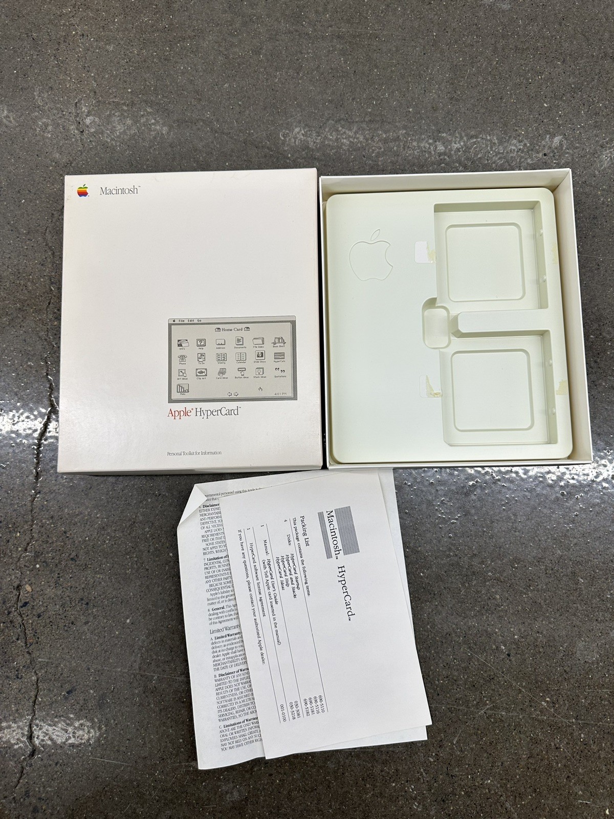 Vintage APPLE HyperCard Software For Macintosh M0556 Empty Box Only