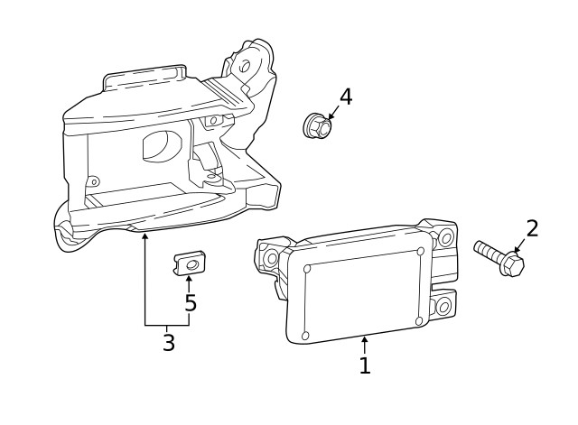 Genuine Mazda Blind Spot Detection System Warning Sensor Bracket DB2R-67-Z4X